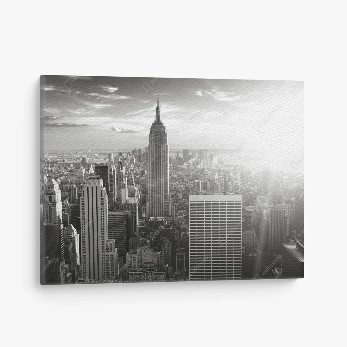 Tableau sur toile panorama urbain de New York en noir et blanc – Wallnifity® Tableau sur toile panorama urbain de New York en noir et blanc – Wallnifity®