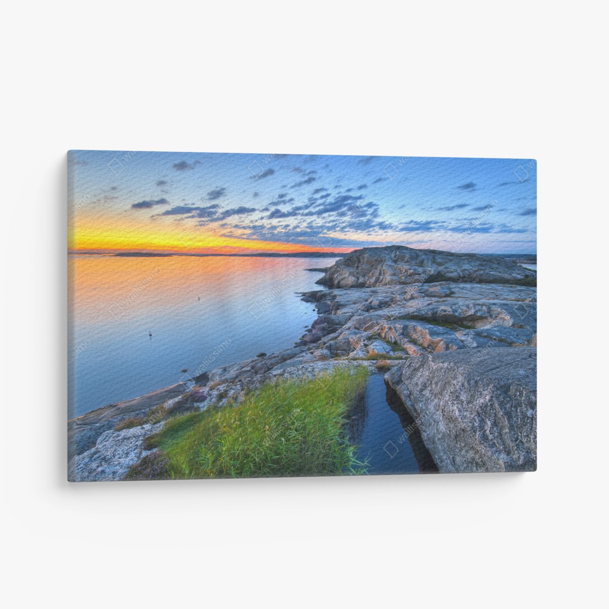 Tableau sur toile crépuscule sur la côte rocheuse – Wallnifity® Tableau sur toile crépuscule sur la côte rocheuse – Wallnifity®