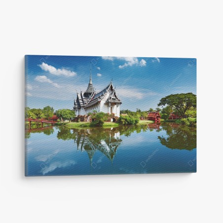 Tableau sur toile reflets du palais Sanphet Prasat à Bangkok – Wallnifity®
