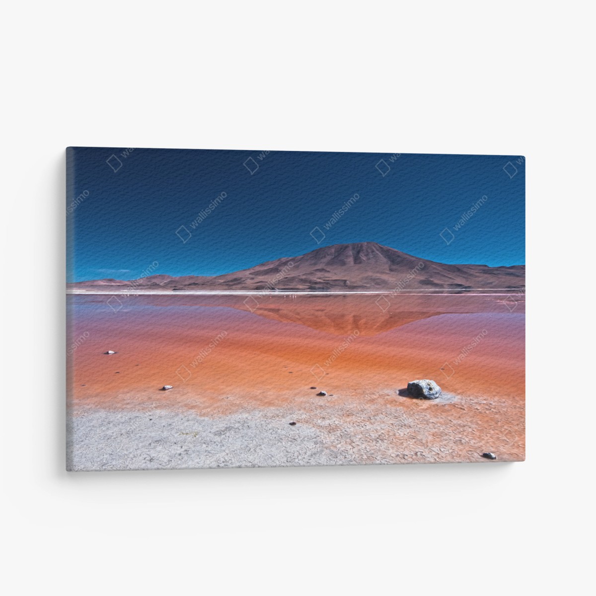 Tableau sur toile reflet montagneux sur lac rouge – Wallnifity® Tableau sur toile reflet montagneux sur lac rouge – Wallnifity®