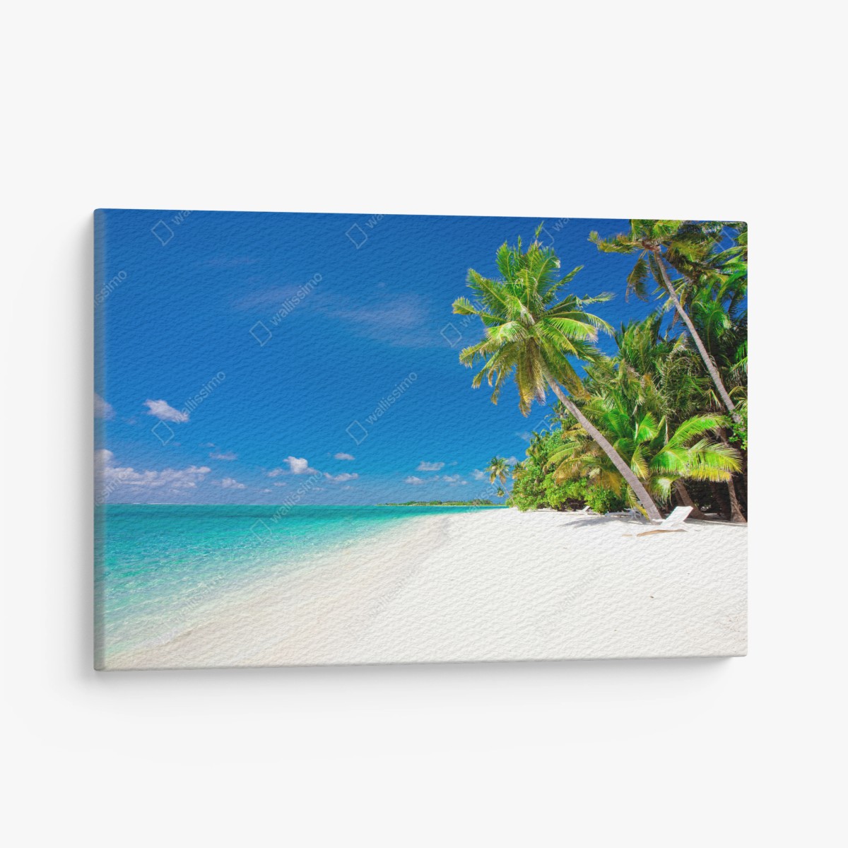 Tableau sur toile plage paradisiaque aux eaux turquoise – Wallnifity®