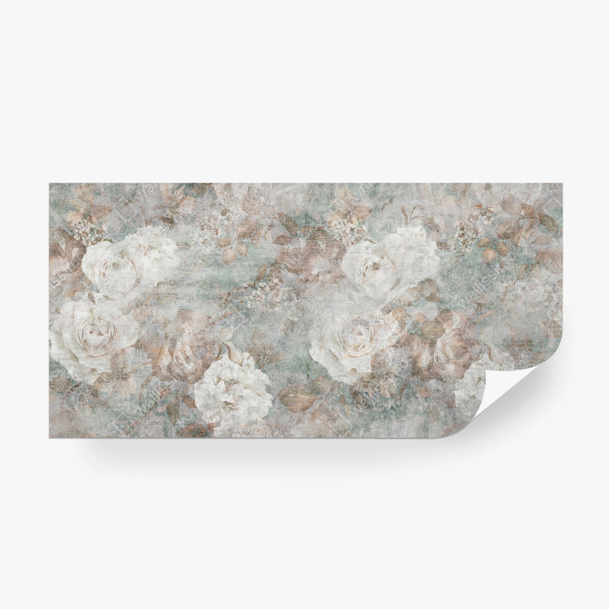 Papier peint VINTAGE FLEURS ROSES PASTEL BOTANIQUE POUR CHAMBRE – Wallnifity®