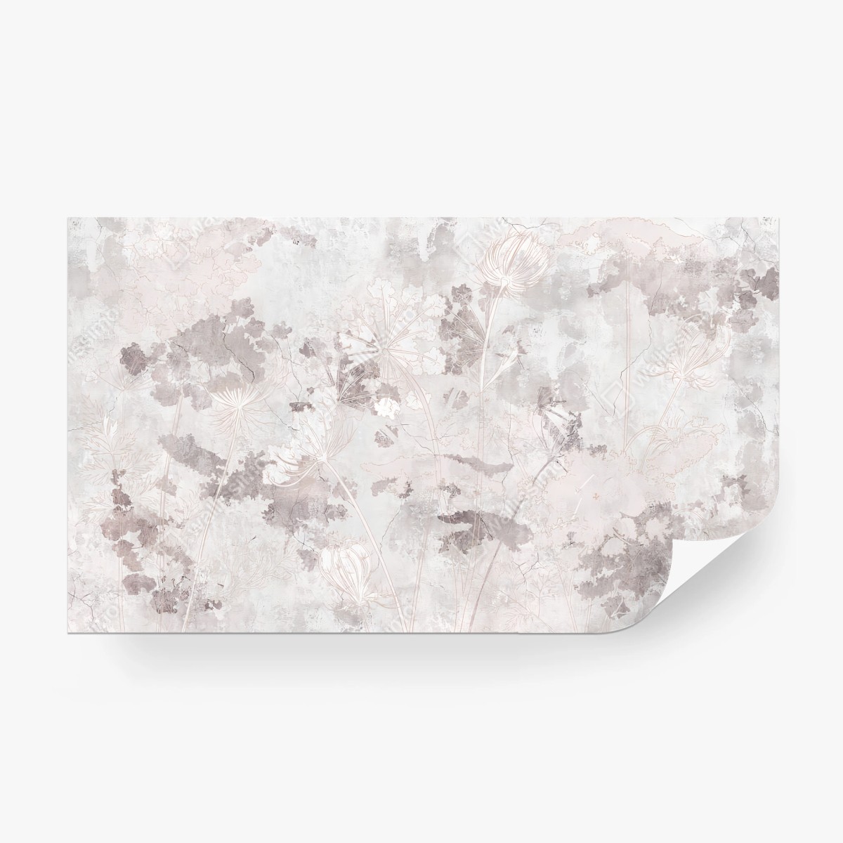 Papier peint PASTEL FLEURI BOTANIQUE DOUX ÉLÉGANT POUR CHAMBRE – Wallnifity®