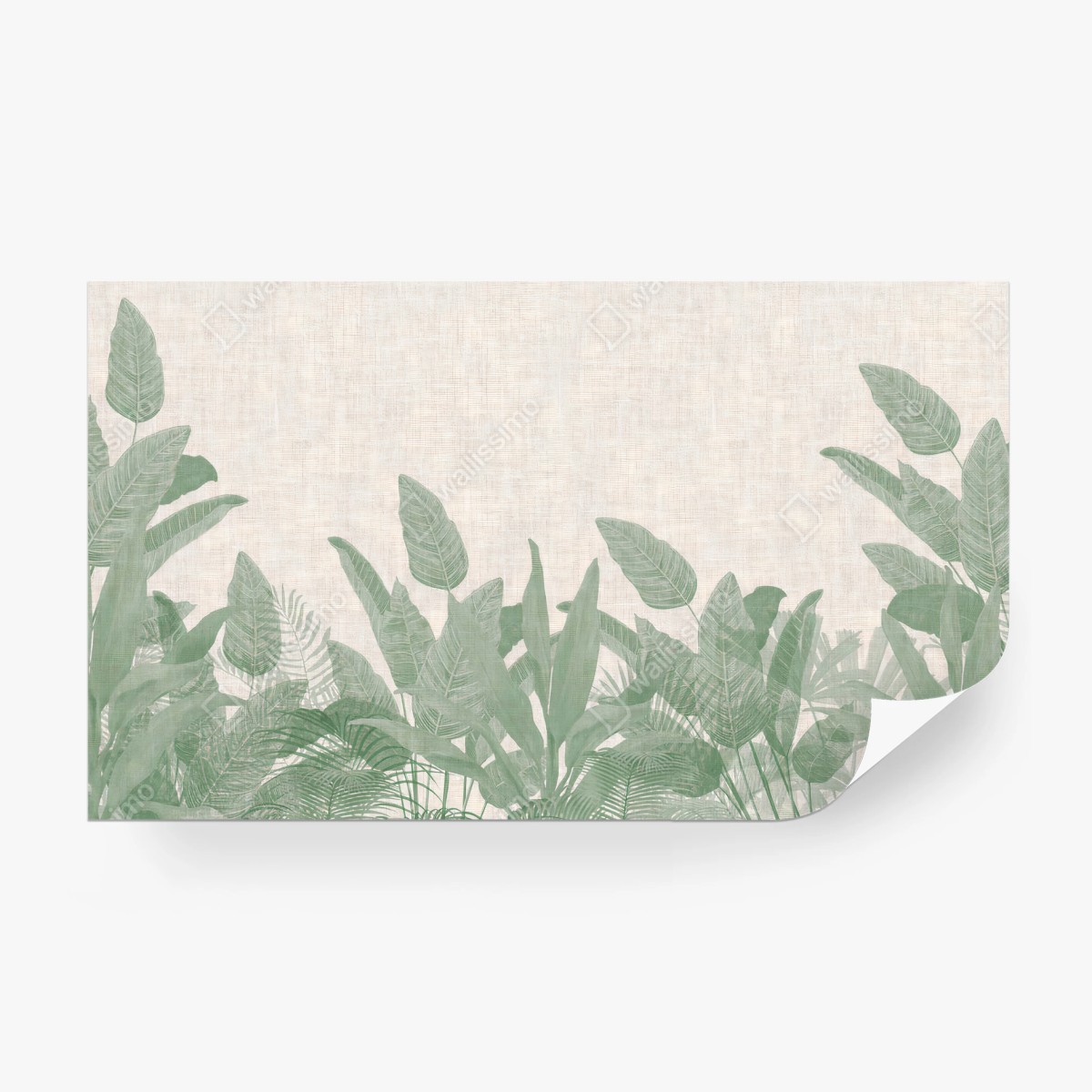 Papier peint VERT FEUILLES BOTANIQUE PLANTES NATURE POUR SALON – Wallnifity®