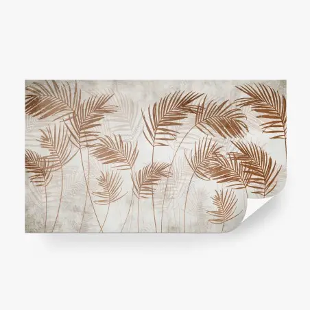 Papier peint PALMIER FEUILLE NEUTRE MODERNE SCANDI POUR SALON – Wallnifity®