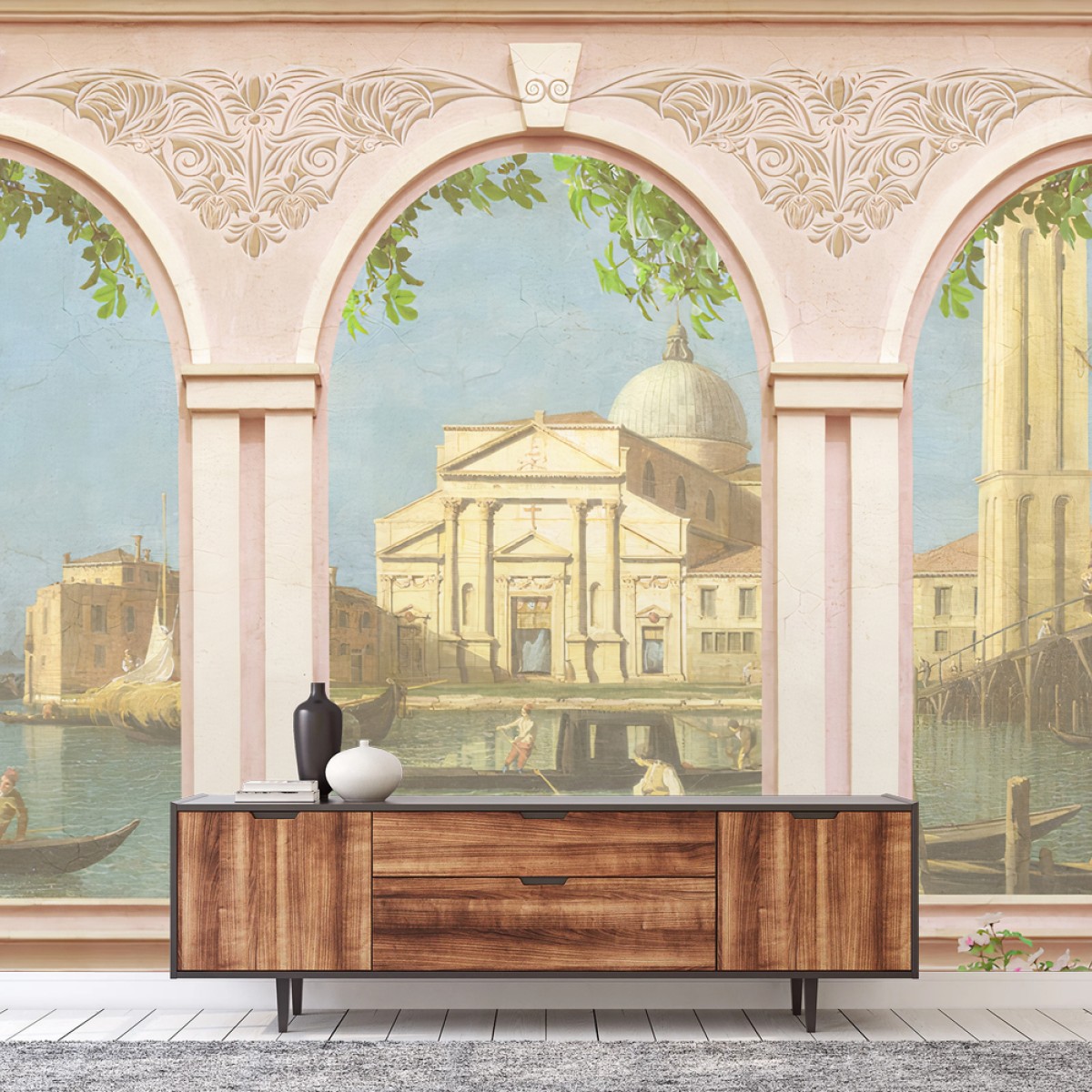Papier peint VENISE CANAL GONDOLE VILLE PAYSAGE POUR SALON – Wallnifity®