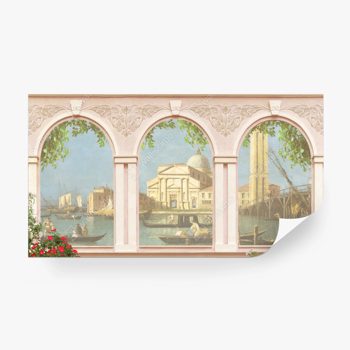 Papier peint VENISE CANAL GONDOLE VILLE PAYSAGE POUR SALON – Wallnifity®