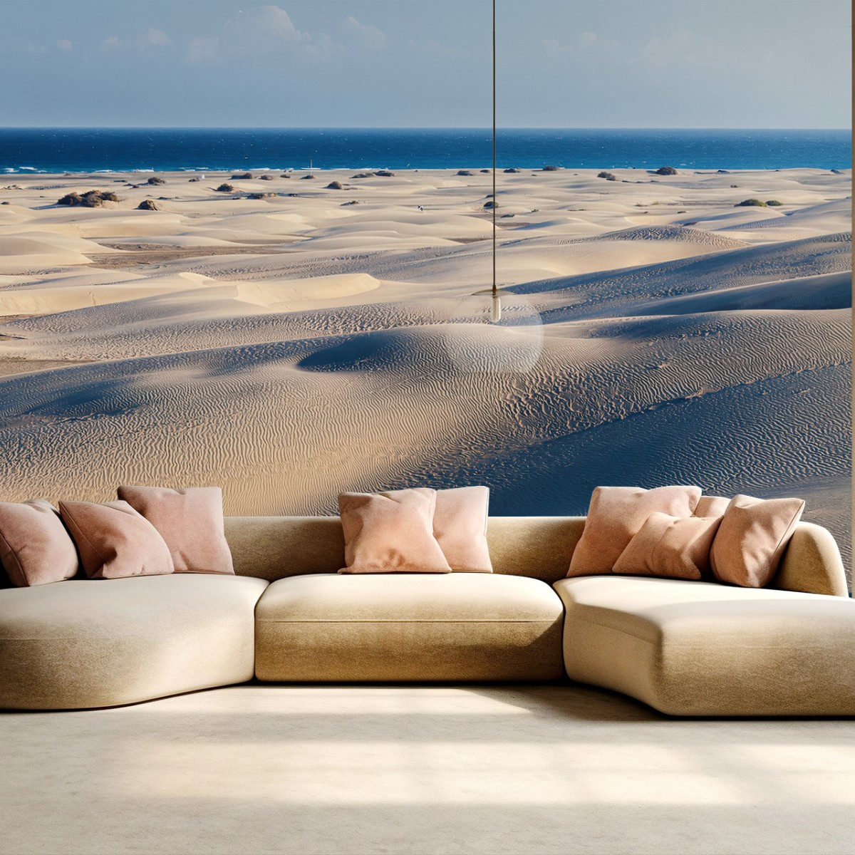 Papier peint DUNES SABLE PLAGE OCEAN SOLEIL POUR SALON – Wallnifity®