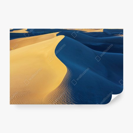Papier peint DÉSERT DUNES SABLE AUBE DORÉ POUR LE SALON – Wallnifity®