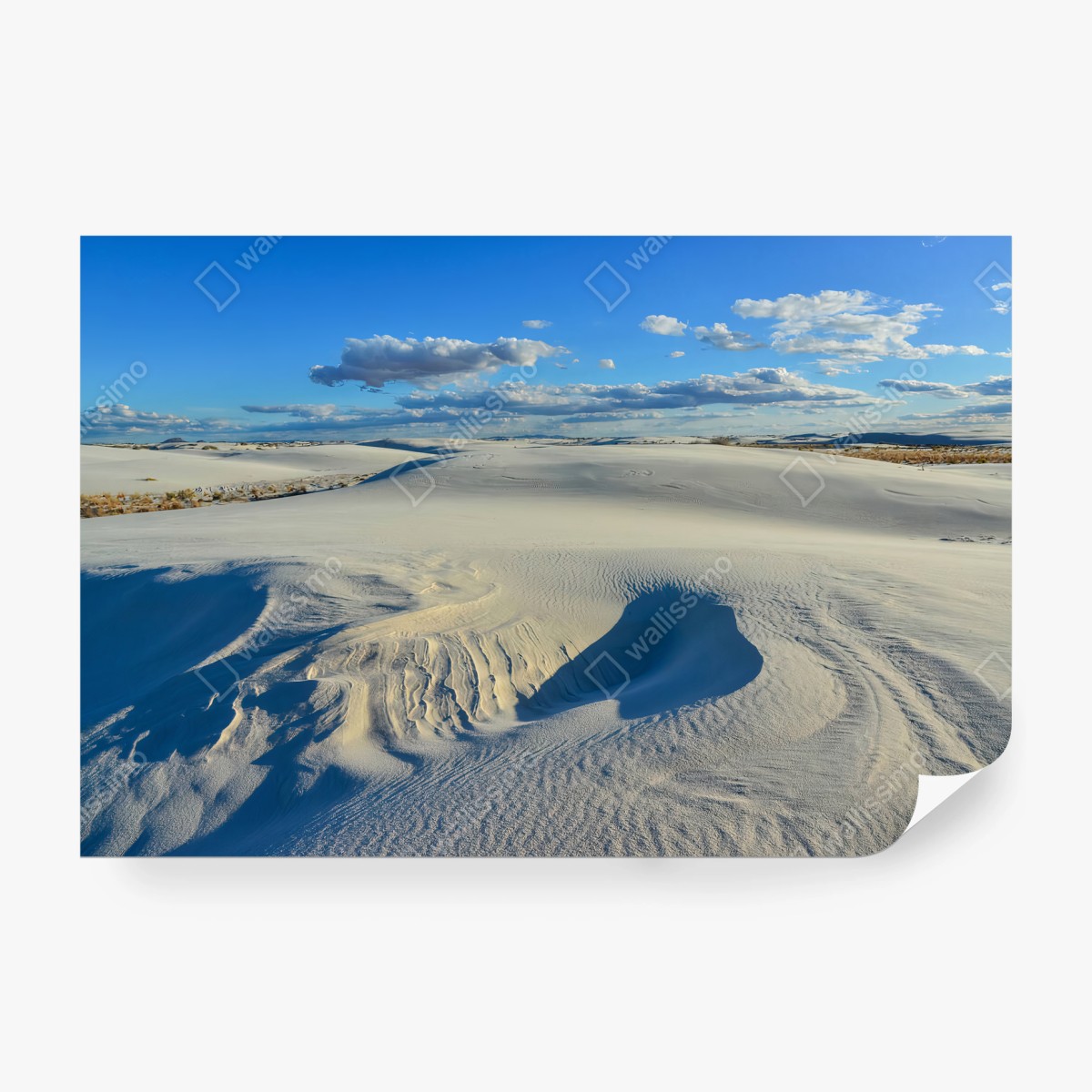Papier peint SABLE BLANC DUNES PAYSAGE CIEL POUR SALON – Wallnifity®