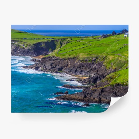 Papier peint CÔTE FALAISES OCÉAN PLAGE PAYSAGE POUR SALON – Wallnifity®