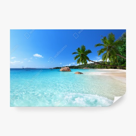 Papier peint TROPICAL PLAGE PALMIER MER PARADIS POUR SALON – Wallnifity®