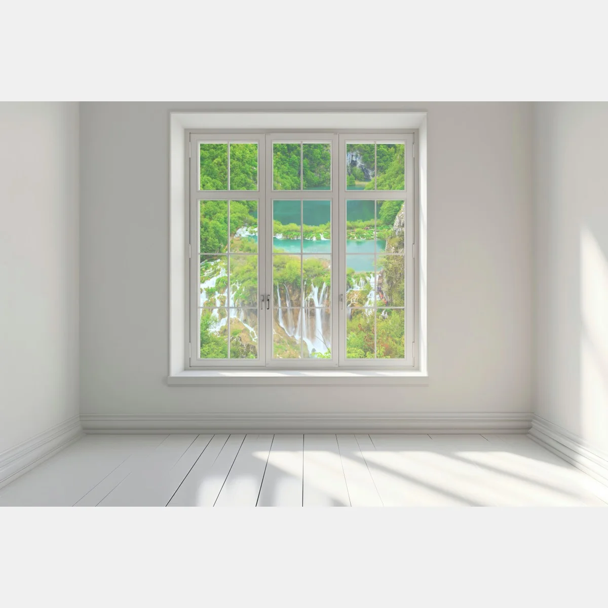 Sticker pour vitres et fenêtres cascade et lacs émeraude au cœur de la forêt – Wallnifity® Sticker pour vitres et fenêtres cascade et lacs émeraude au cœur de la forêt – Wallnifity®