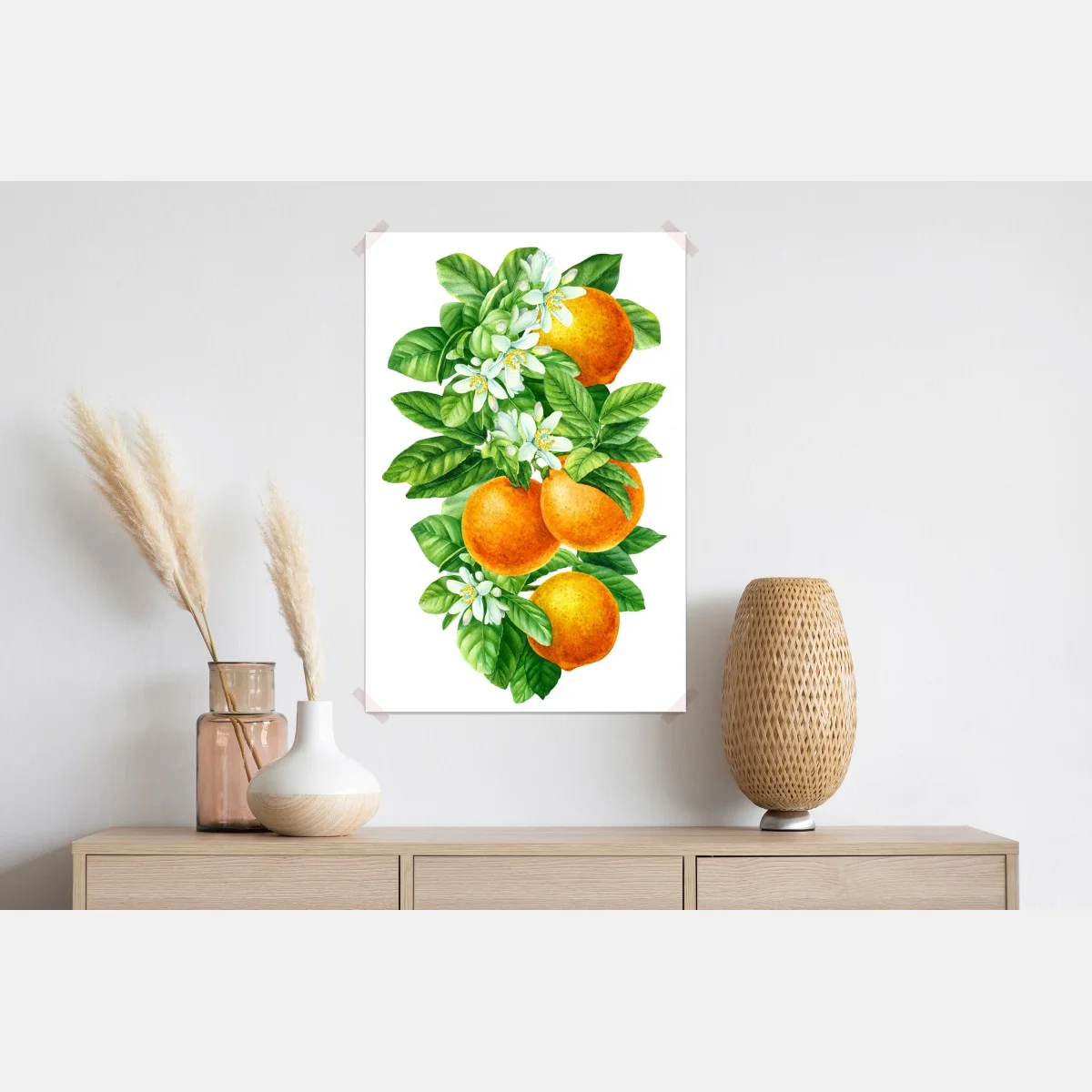 Poster branches d'oranger en aquarelle – Wallnifity® Poster branches d'oranger en aquarelle – Wallnifity®