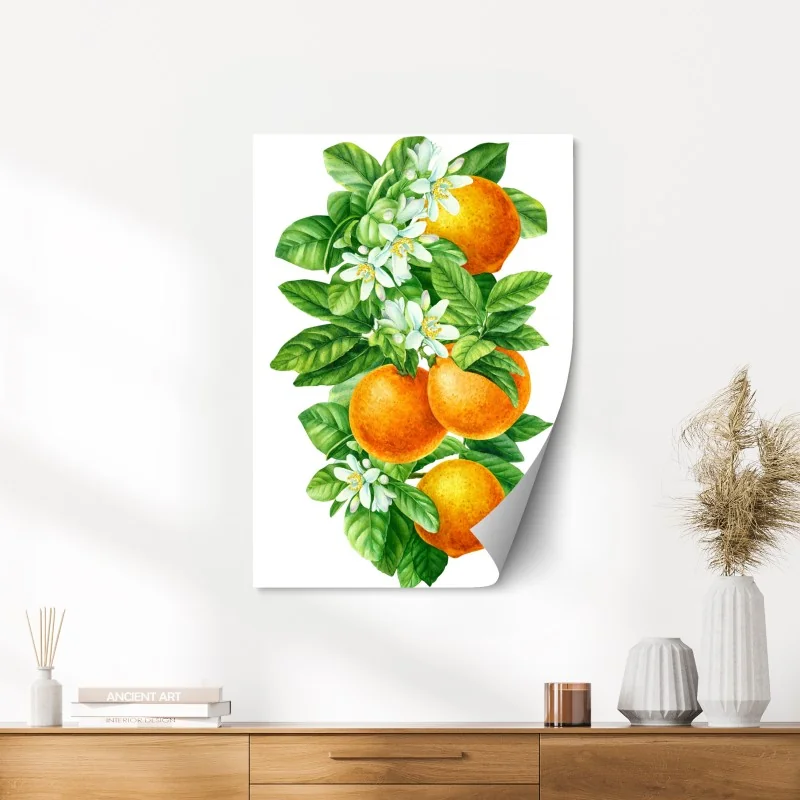 Poster branches d'oranger en aquarelle – Wallnifity® Poster branches d'oranger en aquarelle – Wallnifity®