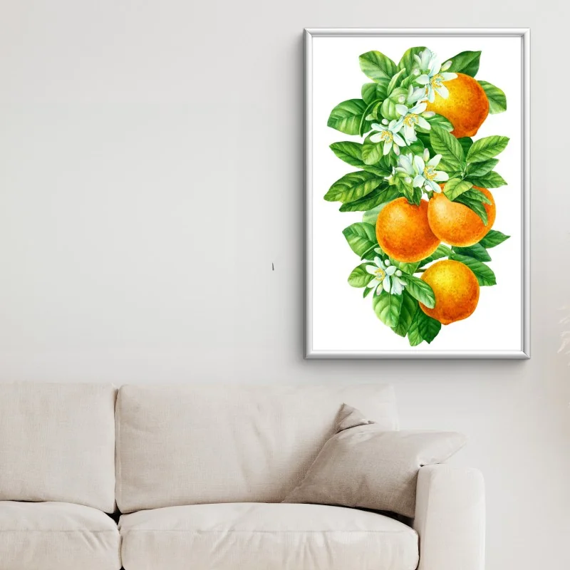 Poster branches d'oranger en aquarelle – Wallnifity® Poster branches d'oranger en aquarelle – Wallnifity®