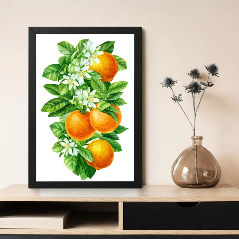 Poster branches d'oranger en aquarelle – Wallnifity® Poster branches d'oranger en aquarelle – Wallnifity®
