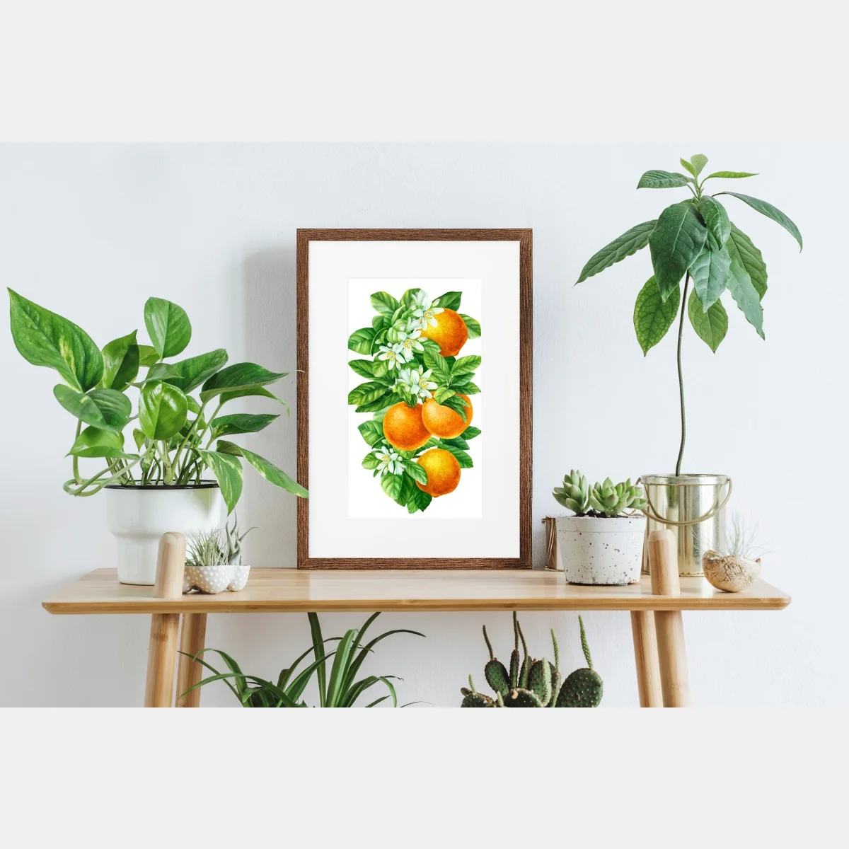 Poster branches d'oranger en aquarelle – Wallnifity® Poster branches d'oranger en aquarelle – Wallnifity®